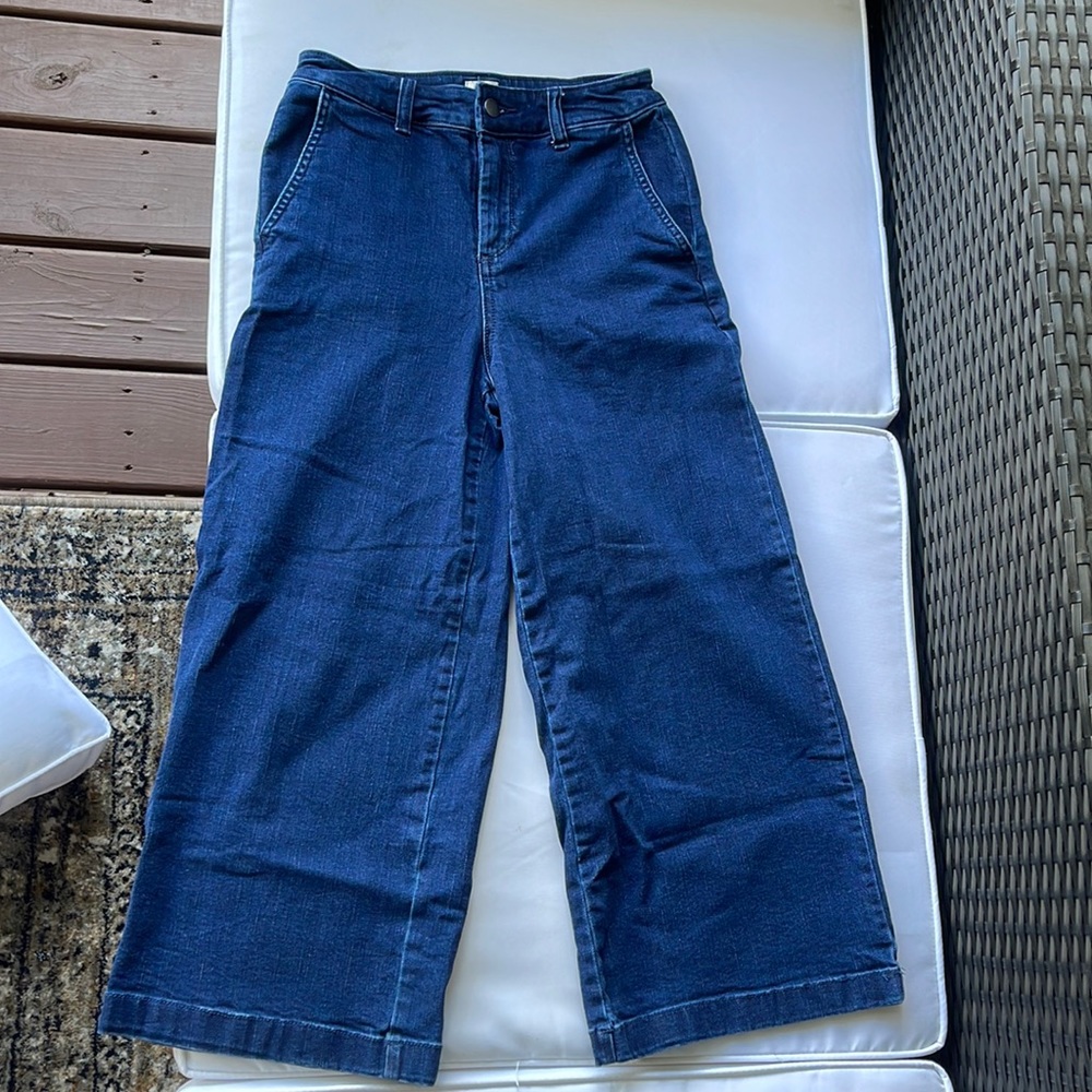 Flared cropped Jean pants